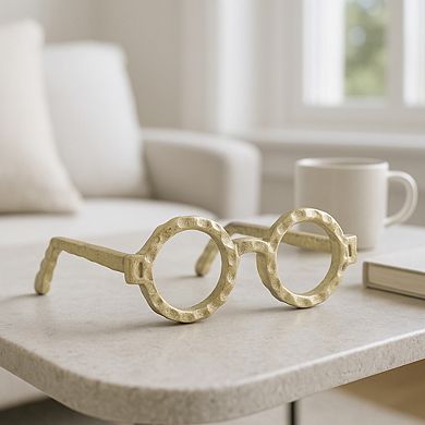 Abstract Metal Aluminum Eyeglasses - Decorative Object Sculptural for Home Décor