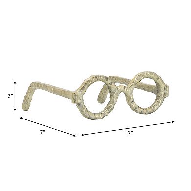 Abstract Metal Aluminum Eyeglasses - Decorative Object Sculptural for Home Décor
