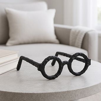 Abstract Metal Aluminum Eyeglasses - Decorative Object Sculptural for Home Décor