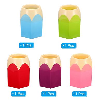 Pencil Holder Pen Holder For Desk Pencil Holders Organizer Pencil Shape, 5pcs