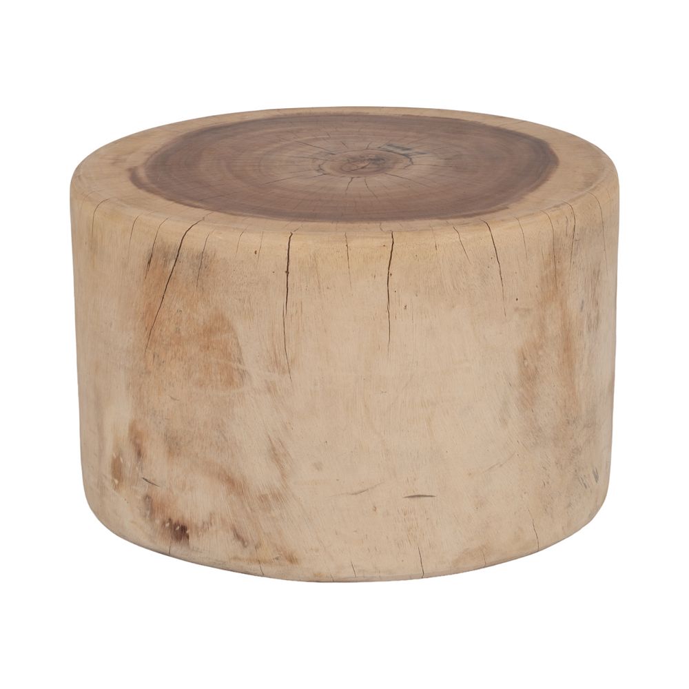 Sagebrook Home Natural Suar Wood Coffee Table Stump, 25x16