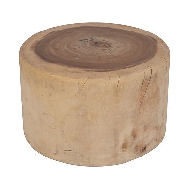 Sagebrook Home Natural Suar Wood Coffee Table Stump, 25x16, Enchant Your Living Space
