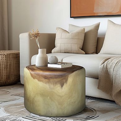 Sagebrook Home Natural Suar Wood Coffee Table Stump, 25x16, Enchant Your Living Space