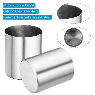 Pencil Holder Pen Holder For Desk Stainless Steel Pencil Holders Cup 3pcs