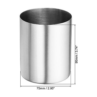 Pencil Holder Pen Holder For Desk Stainless Steel Pencil Holders Cup 3pcs