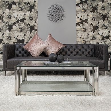 Set Of 3 Decorative Orbs - Contemporary Modern Black Beaded Ceramic Home Table Decor - 4", 5", 6"