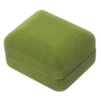 Necklace Storage Ring Case Box Cuboid 2.4x2x1.4 Inch Paper Velvet