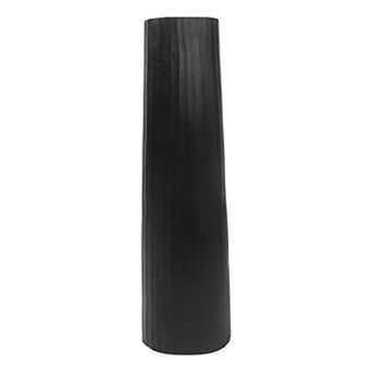 Sagebrook Home 36" Textured Aluminum Vase - Matte Black Metal Decor