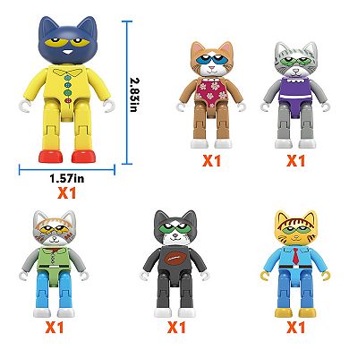 Picassotiles Pete The Cat Magnetic Characters - 6 Pieces