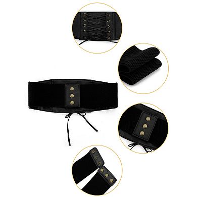Women's Press Stretch Corset Waist Cinch Belt Band
