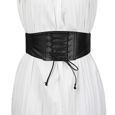 Women's Press Stretch Corset Waist Cinch Belt Band