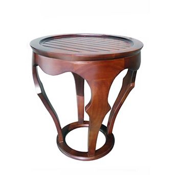 Mahogany Baronnes Curved Table