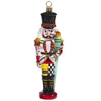 Joy To The World New York City Nutcracker Polish Glass Christmas Ornament