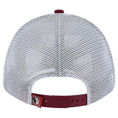 Men's New Era Garnet Florida State Seminoles Trucker 9FORTY Adjustable Hat