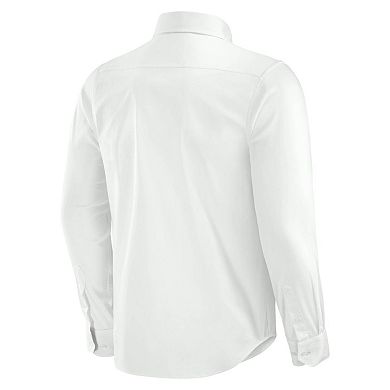 Men's J. Palmer White Dallas Cowboys Man-In-Motion Long Sleeve Button-Up Dress Shirt