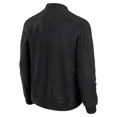 Men's J. Palmer Black New England Patriots Lightweight Cover-4 Tri-Blend Full-Zip Jacket