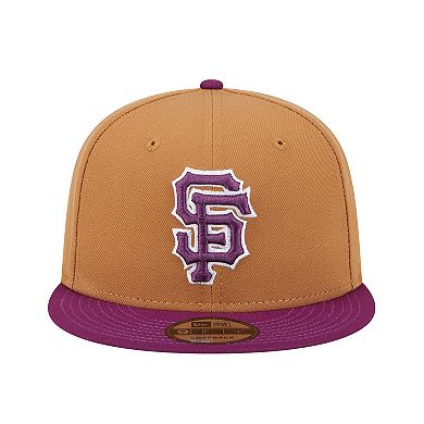 Men's New Era Brown/Purple San Francisco Giants Color Pack Two-Tone 9FIFTY Snapback Hat
