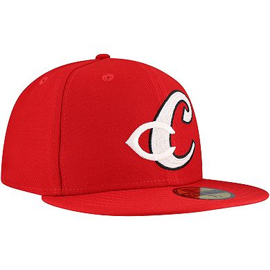 Men's New Era Red Cincinnati Reds Duo Logo 2.0 59FIFTY Fitted Hat