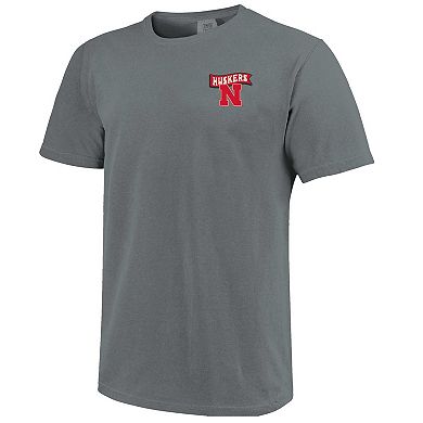 Unisex Gray Nebraska Huskers Retro Mascot Hyper Local Comfort Colors T-Shirt