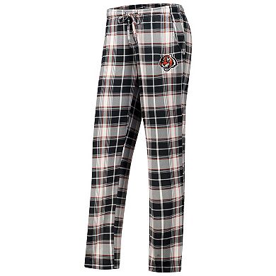 Women's Concepts Sport Black Cincinnati Bengals Ashford Plaid Knit Pants