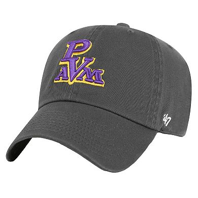Men's '47 Charcoal Prairie View A&M Panthers Side & Back Clean Up Adjustable Hat