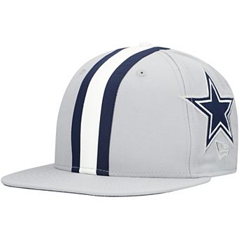 Men's New Era Gray Dallas Cowboys Helmet 9FIFTY Snapback Hat