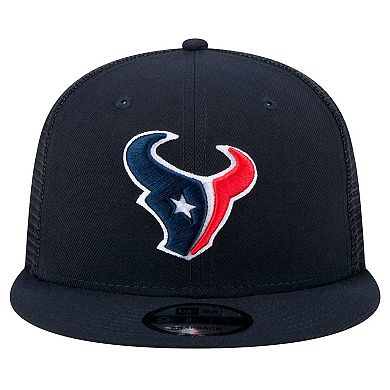 Men's New Era Navy Houston Texans Main Trucker 9FIFTY Snapback Hat
