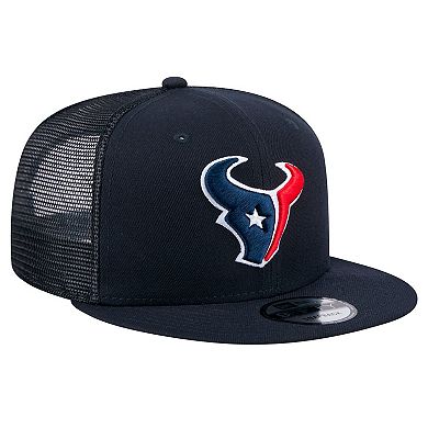 Men's New Era Navy Houston Texans Main Trucker 9FIFTY Snapback Hat