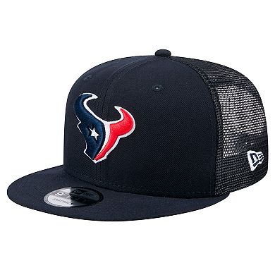 Men's New Era Navy Houston Texans Main Trucker 9FIFTY Snapback Hat