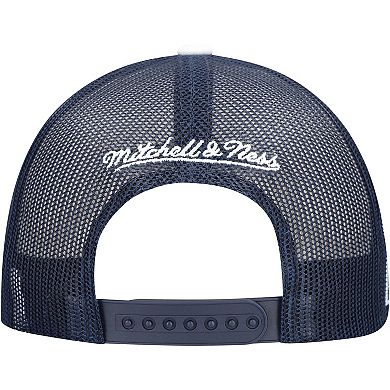 Men's Mitchell & Ness Navy Memphis Grizzlies Roper Trucker Snapback Hat