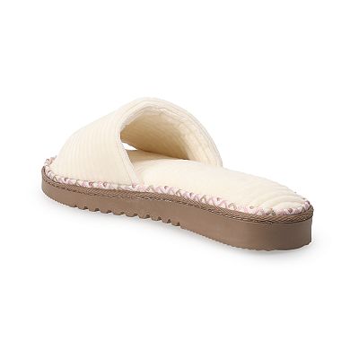 Sonoma Goods For Life Futuraa Ribbed Slide Slippers