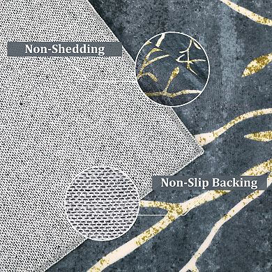 Garvee Indoor Modern Area Rug Weave Pattern Soft Shaggy Floor Carpet