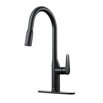 Single-handle Pull-out Sprayer Kitchen Faucet Deckplate