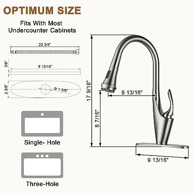 Single-handle Kitchen Faucet With Pull-out Sprayer