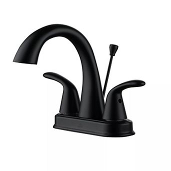 Casainc Luxurious Matte Black Bathroom Faucet Set With Dual Handles