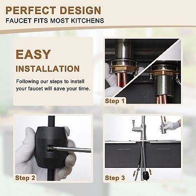 Single-handle Spring Pull-out Kitchen Faucet