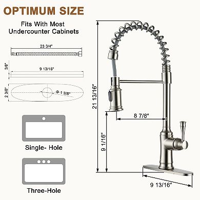 Single-handle Spring Pull-out Kitchen Faucet