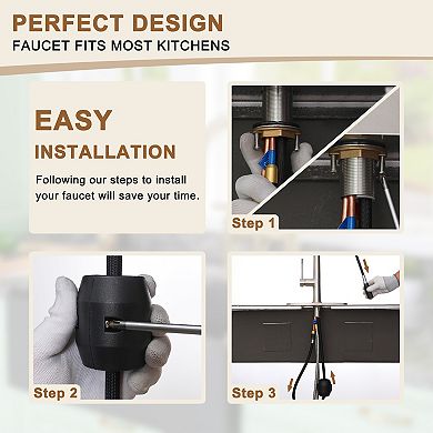 Single-handle Kitchen Faucet With Pull-out Sprayer