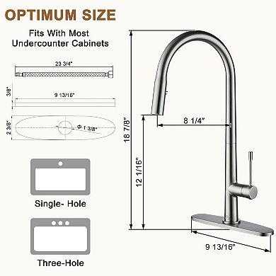 Single-handle Kitchen Faucet With Pull-out Sprayer