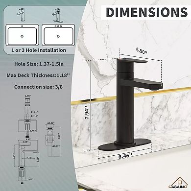 Casainc Dual-control Sensor Bathroom Sink Faucet Smart Basin Faucet