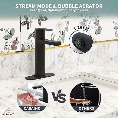 Casainc Dual-control Sensor Bathroom Sink Faucet Smart Basin Faucet