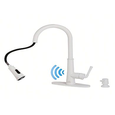 1.8gpm Touchless Pull Down Single Handle Kitchen Faucet With Led Function