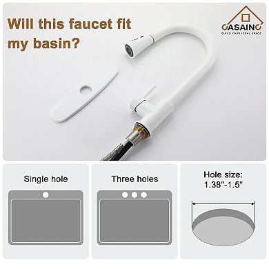 Single-handle Pull-out Sprayer Kitchen Faucet