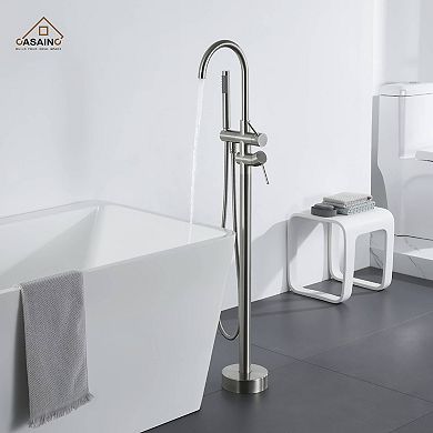 Casainc 2-handle Residentail Freestanding Bathtub Faucet With Hand Shower