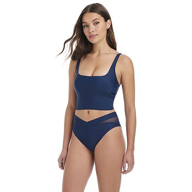Women's Modern Supply by Sanctuary Square Neck Cropkini Swim Top