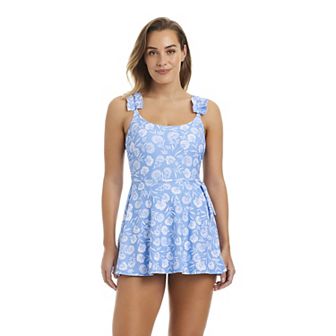 Women's Draper James Over the Shoulder One-Piece Swim Dress