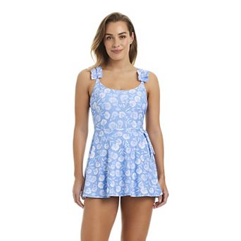 Women's Draper James Over the Shoulder One-Piece Swim Dress