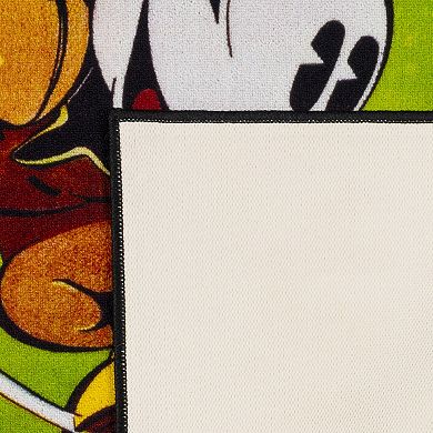 Disney Kids Digital Mickey Mouse Touchdown Printed Multi Area Rug, 4x6