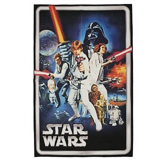 Disney Kids Star Wars Movie Cover Printed Multi Area Rug, 4x6