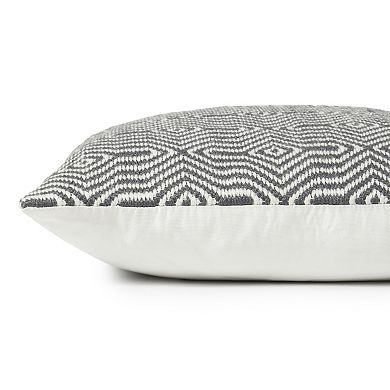 Loloi Embroidered 22" x 22" Indoor Outdoor Throw Pillow